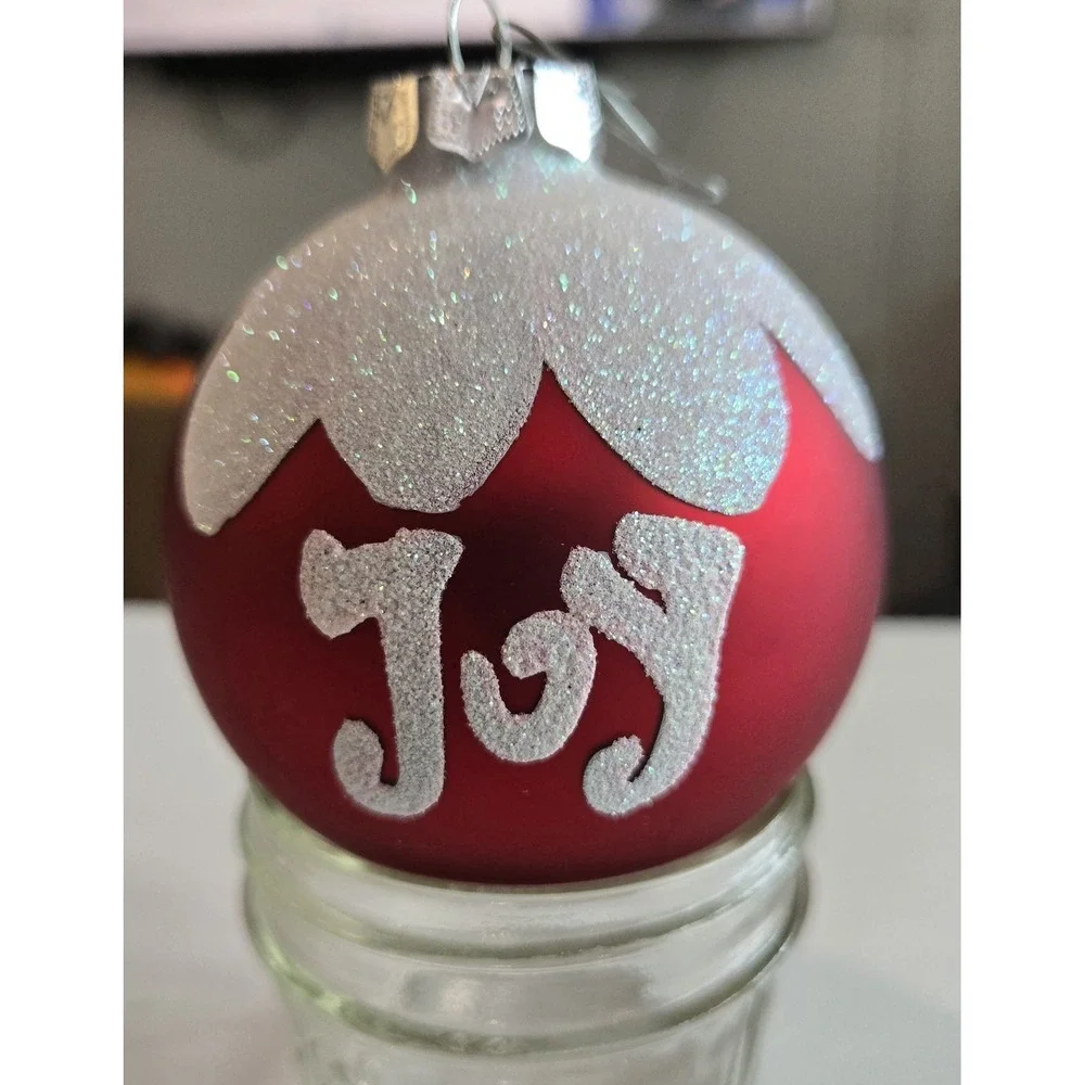 Joy holiday ornament